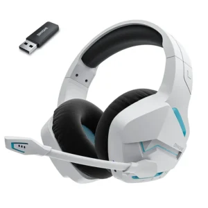 BINNUNE BW01 Wireless Gaming Headphones with Mic, USB & Bluetooth, for PC & Consoles