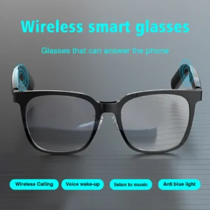 Wireless Smart Glasses with Music Playback & Bluetooth Calling, Android & iOS Compatible