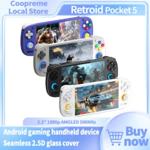 Retroid Pocket 5 Android Handheld Console – 5.5″ AMOLED, RGB, Active Cooling