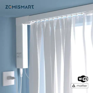 Zemismart Matter Wi-Fi Electric Sliding Curtain – Smart Motor, HomeKit, Alexa, Google Home