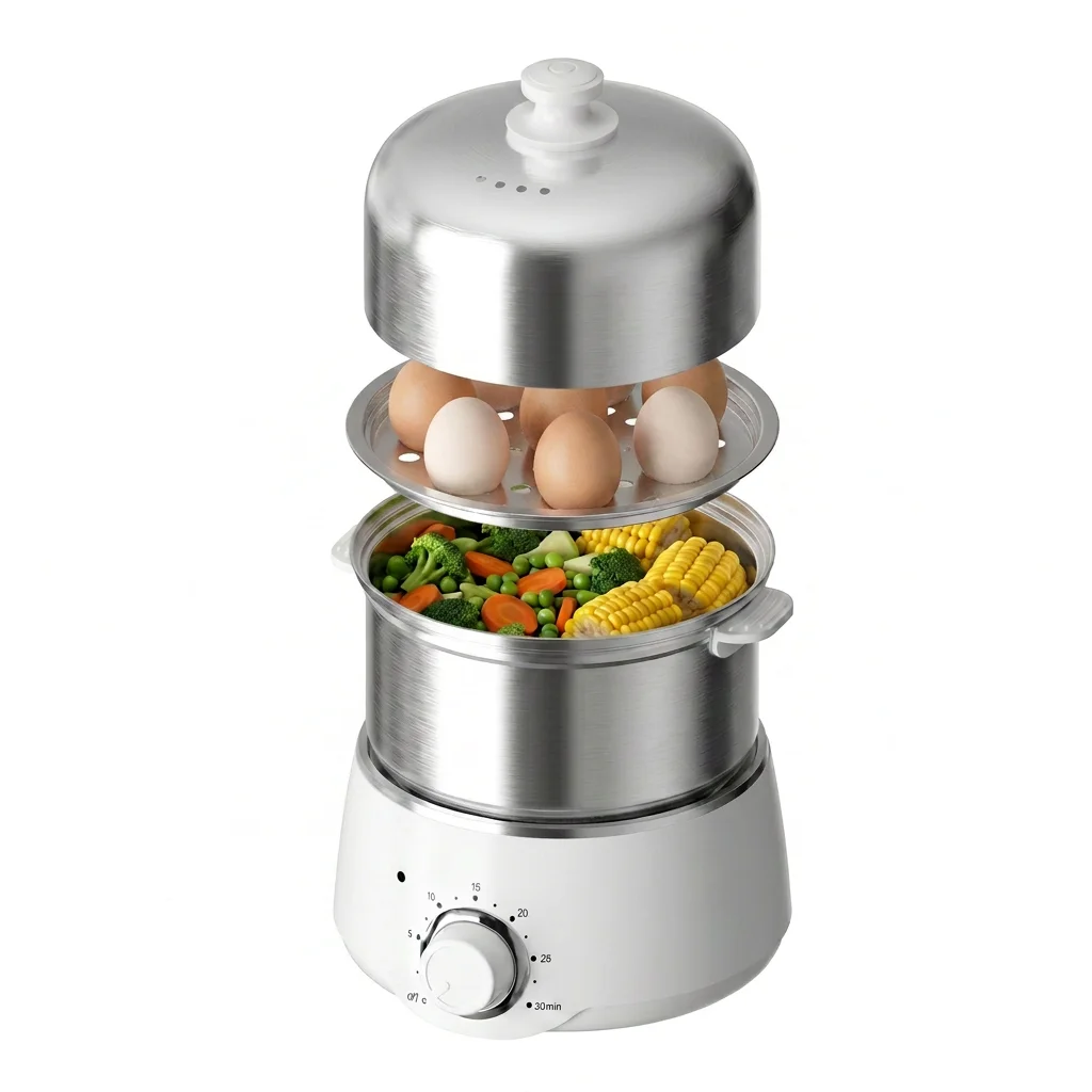 14-Egg Electric Egg Cooker with Timer & Auto Shut-Off – Hard, Soft-Boiled, Poached, Omelets & More