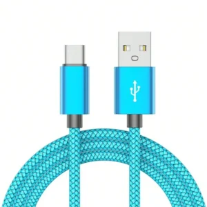 Fast Charging USB Type-C Cable, Nylon Braided,60W  USB-A To USB-C Android Charging Cord
