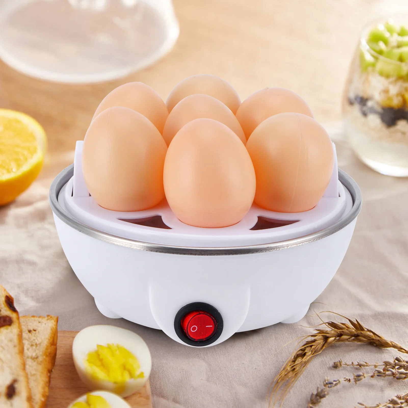 Multifunction Electric Egg Cooker & Poacher – Egg Boiler for Hard, Soft-Boiled & Poached Eggs - Image 4