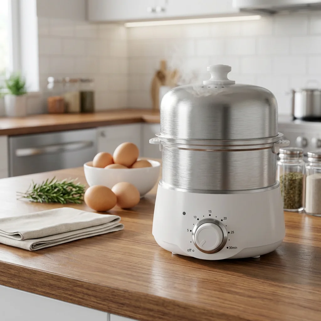 14-Egg Electric Egg Cooker with Timer & Auto Shut-Off – Hard, Soft-Boiled, Poached, Omelets & More - Image 6
